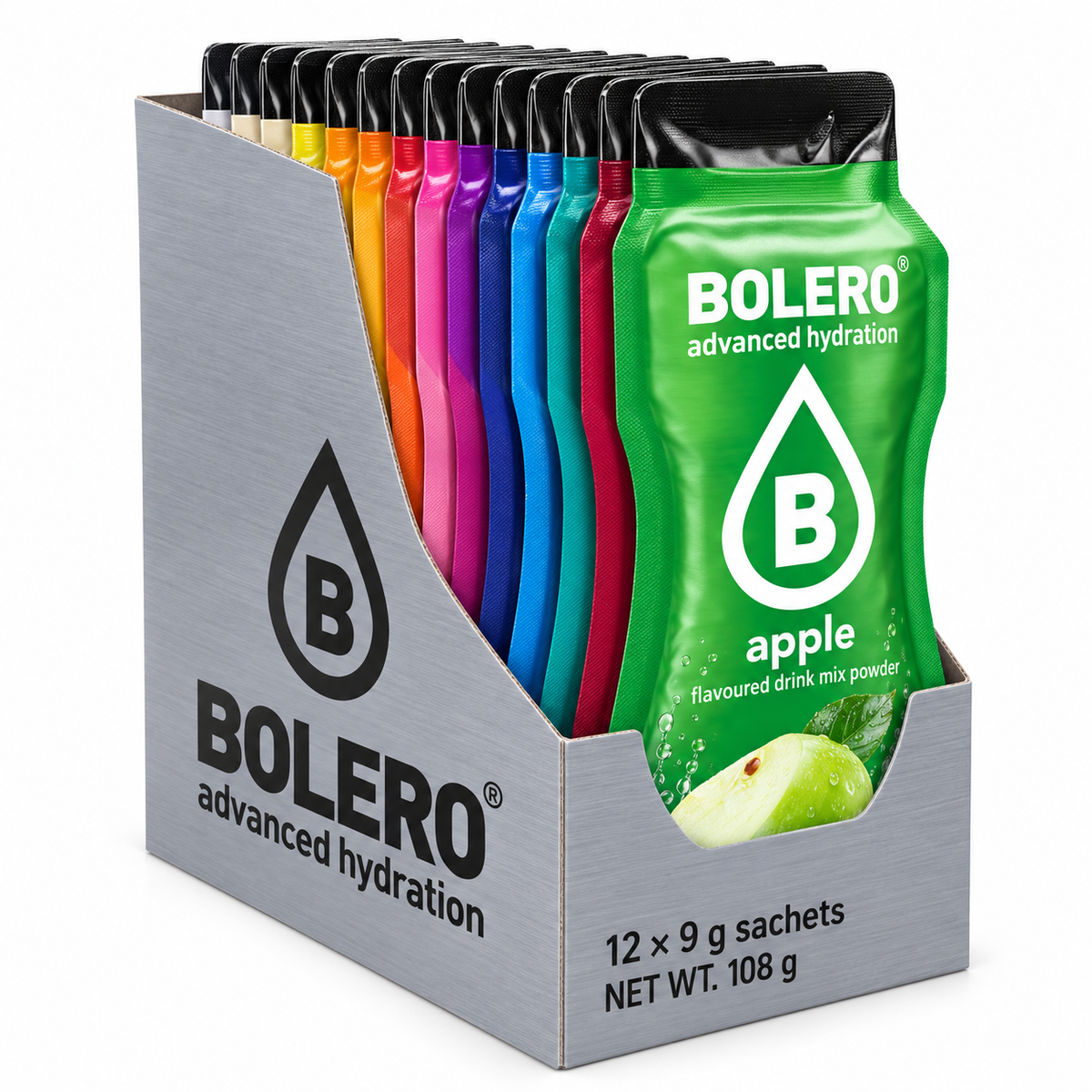 Bolero Classic Mixed Box with twelve assorted 9 g sachets