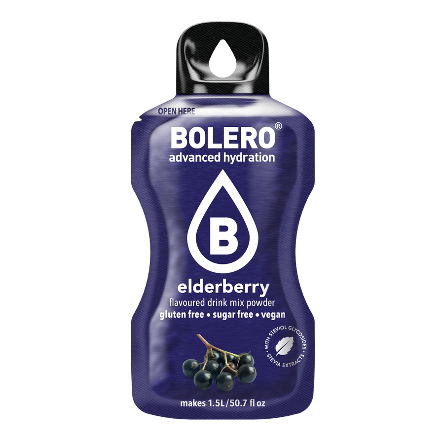Bolero Elderberry drink mix sachet